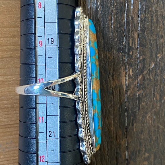 Turquoise & Silver Ring - Picture 4 of 4